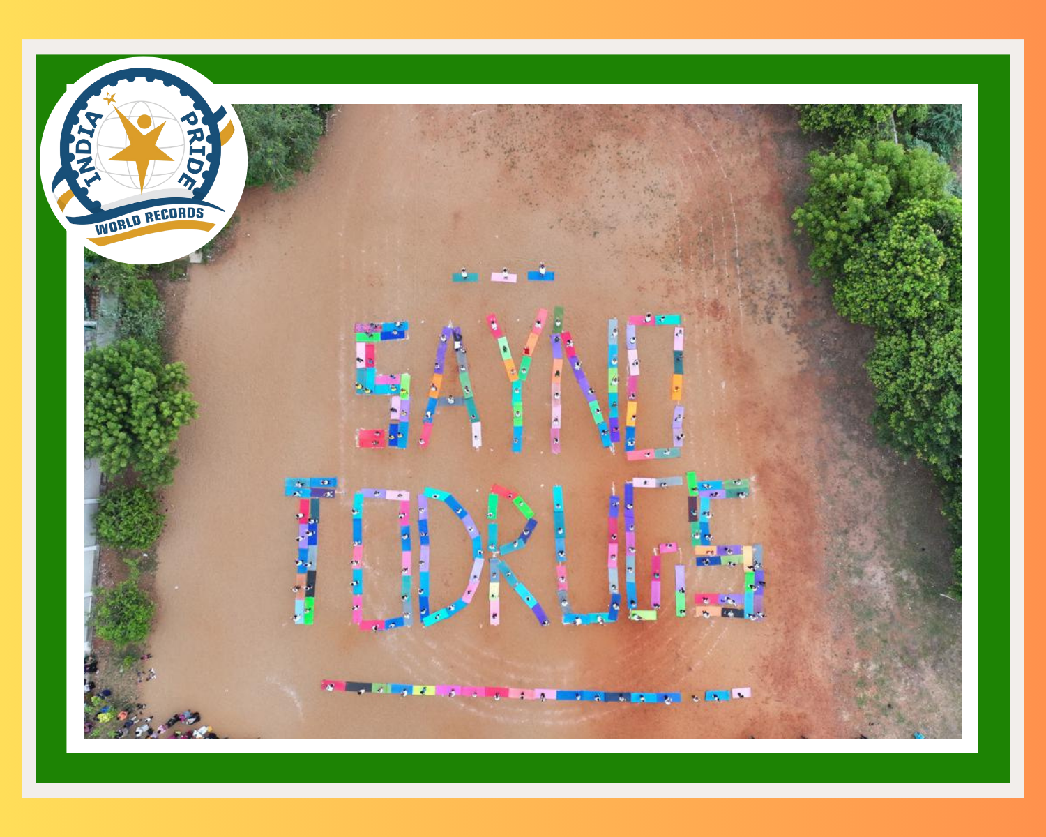 World Record In Drug addiction Awareness Program With Yoga