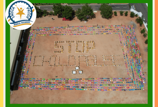 World record in Child Abuse Awareness Programm with Yoga