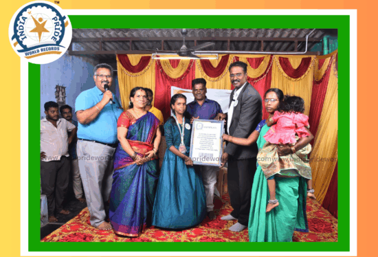 World Record in Portrait Drawing By G.Ashmitha