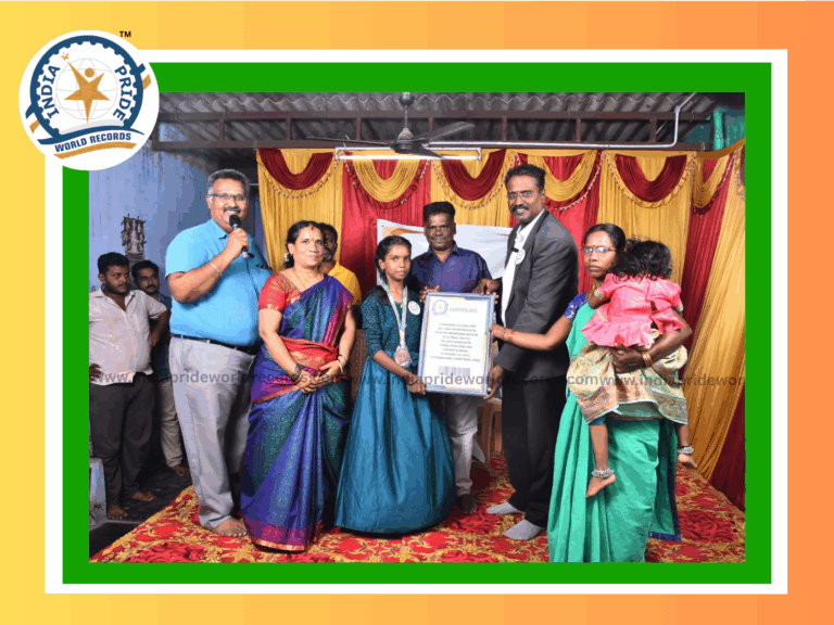 World Record in Portrait Drawing By G.Ashmitha