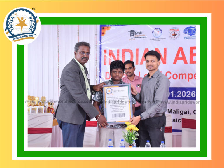 Samarjith.k Set a New World Record in Breaking 12 Tiles Simultaneously Solving The Mind Maths Single Digit 13 Sums in 1 Min 8 Sec,