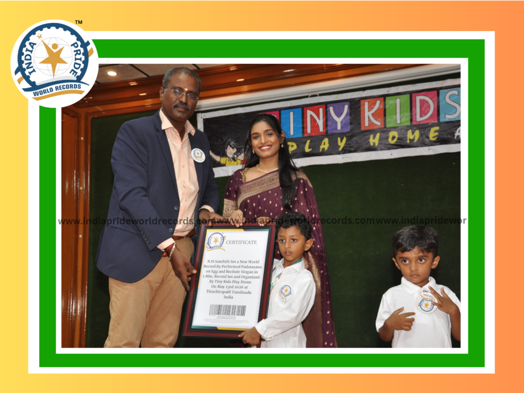 N.H.Samhith Set a New World Record-Padmasana On Egg Simultaneously Recitate Slogan in 1 Min-
